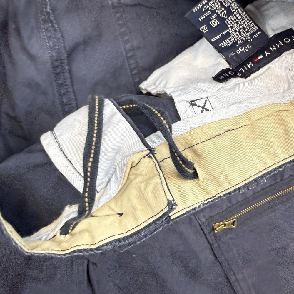 Tommy Hilfiger Military‎ Issued Vintage Utility Pants Navy Men's 34x30 Baggy y2k - Picture 10 of 15